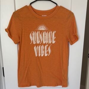 Old Navy Orange Graphic Tee